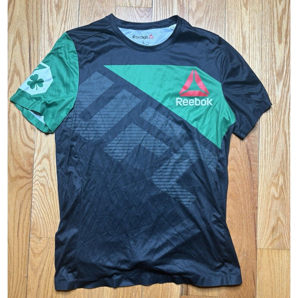 Reebok Conor Mcgregor Shirt Men's Lrg Walk Out Fight Kit Ireland UFC MMA Jersey